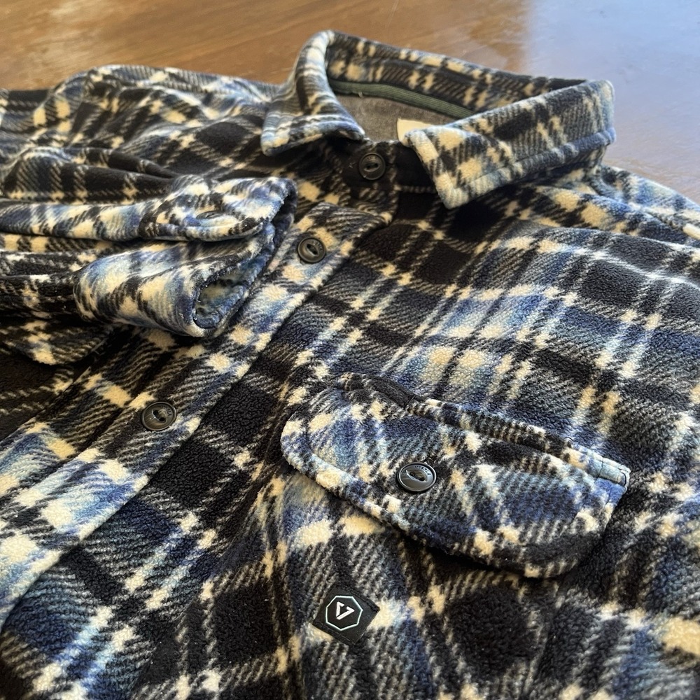 Vissla Men's Eco Zy Plaid Flannel Button-Up Shirt XL Long Sleeve reg $79.99